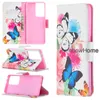 Colors Printed Pattern Flip Wallet TPU in inner Cover Phone Cases for Samsung A32 A52 A72 5G A02S A12 A21S A31 A70E A41 A11/M11 A01 A21 A40 A20 A30 A50 A70