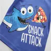 Jumping Meters Summer Boys T-shirt con squali stampa cotone manica corta abbigliamento per bambini magliette magliette bambino 210529