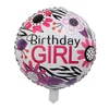 18 pouces d'anniversaire joyeux anniversaire ballon d'aluminium ballons ballons hélium ballon mylar boules pour la décoration de la fête KKD Toys Globos Dam389