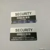 2021 500 Cor de prata Void Security Labels removido adesivo de gravação de garantia evidente com número de série e código de barras