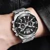 Lige Mens Watches Top Brand Brand Luxury Fashion Quartz Clock Male All Steel Watch For Men Date Imperproof Sport Chronograph 210527