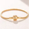 Bracelets de luxe 18 km en or rose Boîte d'origine pour les perles de charme Syle 925 Bracelet de chaîne en argent bijoux de bijoux7988254