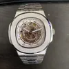 horloge mannen horloge automatische mechanische holle horloges klassieke stijl 42mm volledig roestvrij staal 5ATM waterdichte saffier super lichtgevende U1