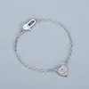 Top Luxe Design Liefde Hart Armband Hoge Kwaliteit 925 Verzilverd Materiaal Ketting Ketting Mode-sieraden