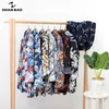 Shanbao marca clássico planta folha flor impressão homens solto longa camisa de mangas compridas primavera tamanho grande casual xxl-10xl 210721