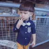 "Garçon Blouse Patchwork Boy Tops Plaid Motif Chemises pour enfants pour garçon Toldder Vêtements pour l'école pour garçon 6 8 10 12 1" 210412