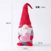 Party Supplies Gnome Doll Loving Faceless Dwarf Rudolph Kid Toy Plush Valentine's Day home Lover Gift Window Props Decoration