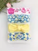 3pcs / set Baby Girls Turban Headband Hair Accessories Cotton Rabbit Ear Bow Elastic Hairband Baby Princess Christmas Day Gifts 211023