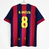 Barcelona 2014 2015 ريترو لكرة القدم الفانيلة المنزل الكلاسيكية خمر قميص كرة القدم مع بقع # 10 ميسي camiseta de futbol 14 15 سواريز rakitic xavi tello pedro s-2xl