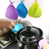 Silicone Forno Luva Glove Bolo Bakeware Calor Resistente Não-Slip Clip Video Conveniente Forno Micro-ondas Mitt Rre10215