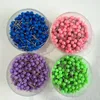 1/8 inch kleine kaart duwpennen kaarttacks, plastic kop met stalen punt, 100 pc's/ set, 14 kleuren voor optie