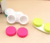 Rose red yellow Wholesale Price Contacts Lens Cases Beauty Len Package sunglasses white color box LR lovely case