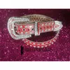 2022 Designer BeltSimon Riemen voor Mannen Vrouwen Glanzende diamanten riem roze cintura uomo boosluxurygoods6564120