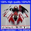 Injektionsverkleidungen für Ducati 848R 1098R 1198R 848 1098 1198 Weiß Red New S R Bodywork 14NO