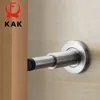 KAK Pure Copper Hydraulic Buffer Mute Door Stop Floor Wall-Mounted Bumper Door Stopper Holder Non Magnetic Door Touch Hardware 210724