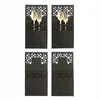 Tapis Pads 4PCS / Set Couteau de Noël Fourchette Couverts Sac Mignon Motif Creux Rectangulaire Porte-Vaisselle Décorations de Fête de Noël Année