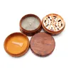 60mm Legno Herb Tobacco Spice 4 Strati Grinder Resin Smoke Crusher Strumento manuale per accessori per sigarette