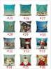 Pillowcase Year Gift Christmas New Merry Christmas Elk Snowflake Design Sofa Cushion Cover Car Waist Pillow Case 149styles