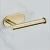 Brushed Gold Toilet Paper Holder wc paper holder for Bathroom Accessories 304 Stainless Steel 210720