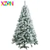 45/60 / 90cm PVC Återanvändbar julgranar 2022 år Juldekoration Konstgjord grön vit Xmas Tree Navidad Party Decor 211112
