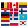 Holanda Colômbia Finlândia Bélgica Croácia DinamarcaPolônia Bandeiras Bandeira Nacional de Poliéster 90*150cm 3*5ft Bandeira Em Todo O Mundo pode ser Personalizada