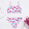 Nieuwe Butterfly Print Girls Kids Bikinis 2-8 jaar Falbala Kinderen Bikini Set 2021 Zomer Baby Meisje Badmode Badpak A281