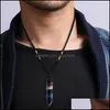 & Pendants Healing Chakra Stone Necklace Natural Pendant Chain Necklaces Birthday Gift Valentines Day Mothers Gifts Jewelry Drop Delivery 20