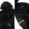 Kore Stil Beyaz Tişörtü Erkekler Hoodies Argyle Hoodies Elbise Kapüşonlu Homme Fermuar Streetwear Hip Hop Giyim Erkek Büyük Boy 4XL 211106