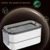 Doppelschichtige Lunchbox, tragbar, umweltfreundlich, isolierter Lebensmittelbehälter aus Edelstahl, zur Aufbewahrung von Bento-Boxen mit Warmhaltebeutel DAP222