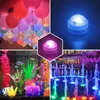 Lumières LED submersibles étanches RVB Léger sous-marin pour le mariage d'éclairage de thé Baignoire de piscine Aquarium vase décor303c