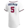 2021 Marcell Ozuna Jersey 5 Freddie Freeman 7 Dansby Swanson 13 Ronald Acuna Jr. 1 Ozzie Almies Mike Soroka Baseball Jerseys