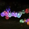 Solar Powered 12M 100 LED Crystal Ball String Fairy Light для сада Рождественская елка Украшения огни Наружный декор - Multicolor