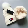 Designer Skull Caps Fashion Fax Bur Pom Beanie Ademen Keep warme kasjmier hoed voor man vrouw 6 kleur van hoge kwaliteit