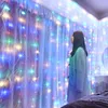 家のためのクリスマスデコレーション3x0.5m/ 3x2m/ 3x3m LEDカーテン銅線弦バレンタイン妖精ライトガーランド年2022年