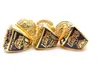 Anello con diamanti in lega per sport con palla da uomo Hockey Baseball Calcio Basket Serie mondiale Set misura 11264P