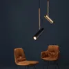 Nordic Design Bedside Pendant Lampor Vit Svart Guld Downlight Roterbar Led Hängande Lamp Restaurang Kök Spot Ljus Fixture