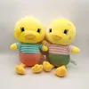 Wholesale 26cm brinquedos de pelúcia fofo pouco amarelo pato brinquedo peludo animais macios bonecos crianças boneca natal presentes