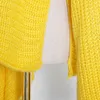 Significa asimmetrica nera per donne a tenuta a maniche lunghe Pullover a maglia casual sciolta femmina Inverno 210524