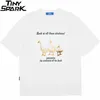 Hip Hop Streetwear Harajuku T-shirt divertente anatre lettera stampata maglietta da uomo estate casual cotone manica corta maglietta supera i t 210707