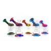 Silicone Bongs hookah shisha Dab Rigs With 14mm Glass Bowl Mini bong small water pipe good quality