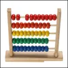 Muurstaf Cognitie Kaart Baby Peuter Speelgoed GiftsBaby Houten Abacus Colorf Kleine Nummers Tellen Calcing Beads Kids Math Leren vroeg