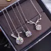 Diamond Necklace Antler Rabbit Star Fashion Wedding Bridal Costume Jewelry Sets Party Crystal Women's Pendant Jewelrys