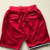 Maillots de basket Just Basketball Pocket Shorts Rouge Blanc Bleu Noir