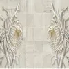 Personnalisé de style européen de style européen de style européen sculpture chambre tournéflower arrière-plan de fond d'écran gaufré étanche