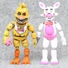 14.5-17cm 6 pçs / lote PVC cinco noites na figura de ação freddy fnaf bonnie foxy freddy fazbear urso bonecos brinquedos acção brinquedo figuras