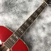 D-Die Sunset Red Abalone Chanting Inlaid FingerTyle Acoustic Guitar