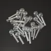 Mini Clear Glass Pipes 65mm Length 18mm Ball Oil Burner Tubes Nail Tips Burning Jumbo Pyrex Concentrate Pipes Thick Transparent Smoking Accessories Wholesale