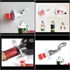 Openers Tools Kitchen, Dining Bar Home & Gardenmultifunctional Beer Red Tool Stainless Steel Bottle Opener&Sile Cork Wine Stopper Creative Ki