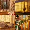 3x1 / 3x2 / 3x3 LED Guirlande de Noël Guirlandes lumineuses pour rideaux / Maison / Chambre Décoration Lumière extérieure Lumières de vacances 211015