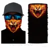 Halbgesichtsserie Schädel-Stirnband Herbst- und Winterpartymasken Schutz magischer Schal warmer Sport Reiten elastische Halloween-Maske ZC438-D